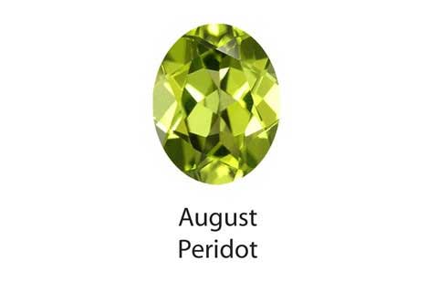 August birthstone — Peridot, Spinel, or Sardonyx
