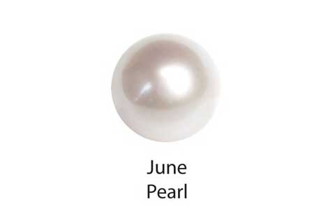 June birthstone — Pearl, Alexandrite, or Moonstone