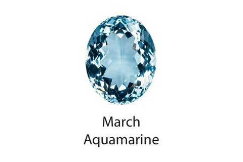 March birthstone — Aquamarine
