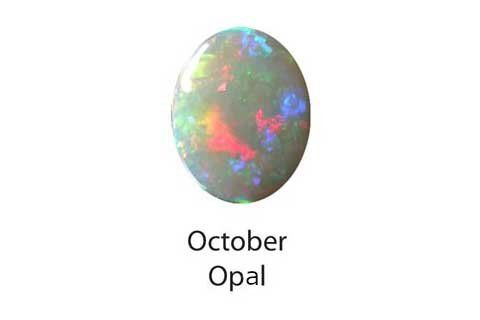 October birthstone — Opal or Tourmaline